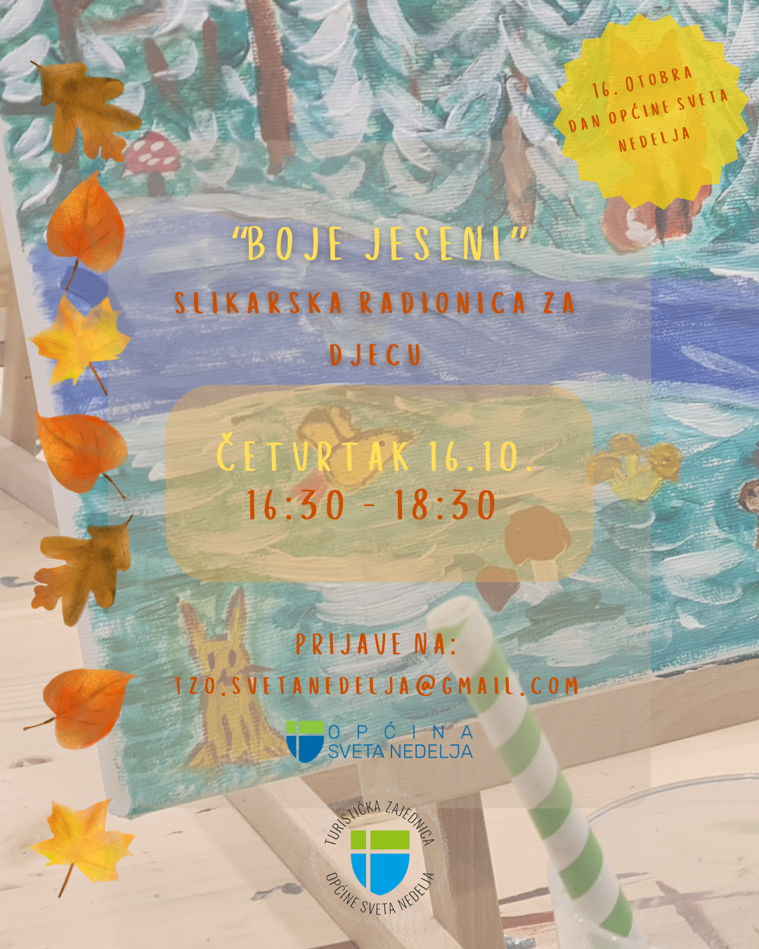 Slikarska radionica za djecu „Boje jeseni” u povodu Dana Općine Sveta Nedelja