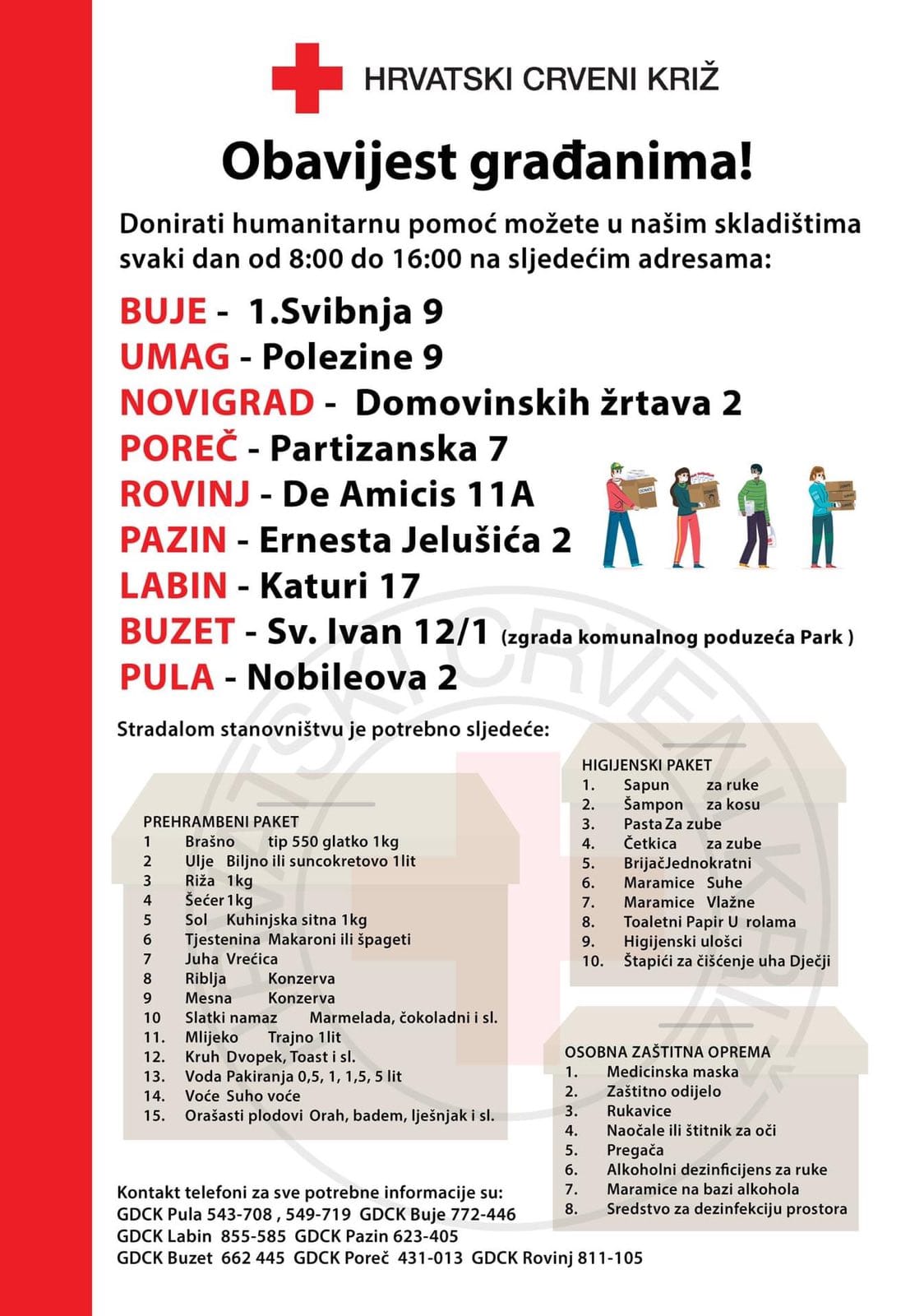 PRIKUPLJANJE POMOĆI STRADALIMA U POTRESU U SISAČKO-MOSLAVAČKOJ ŽUPANIJI PRIKUPLJANJE POMOĆI STRADALIMA U POTRESU U SISAČKO-MOSLAVAČKOJ ŽUPANIJI